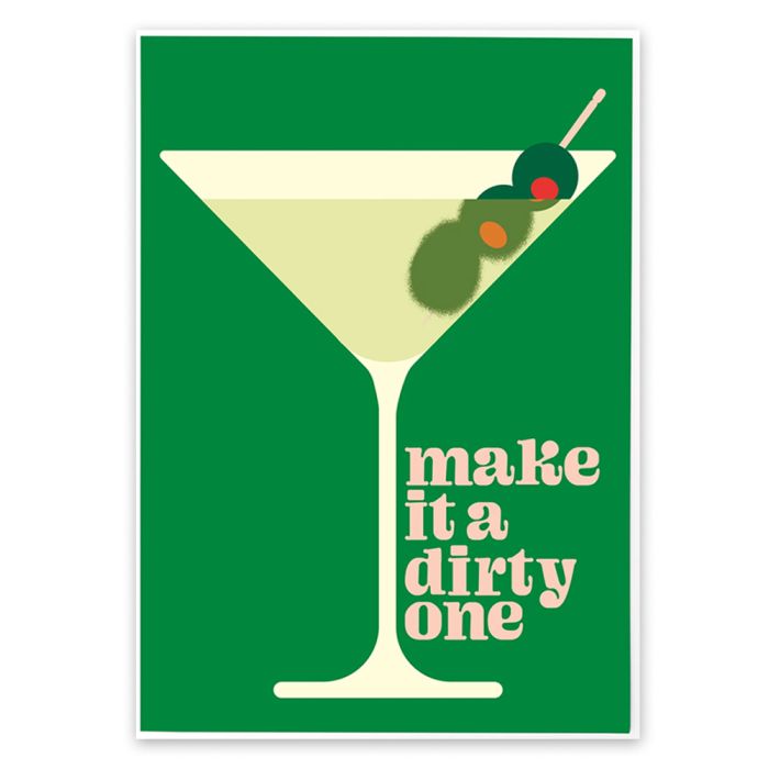Dirty Martini A3 Print