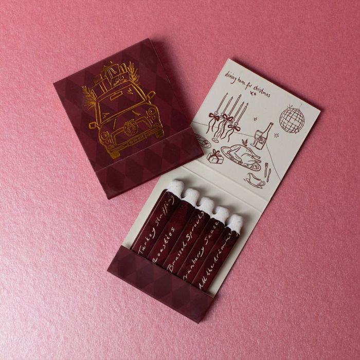 Zesty Lemons Matchbook - Driving Home for Christmas