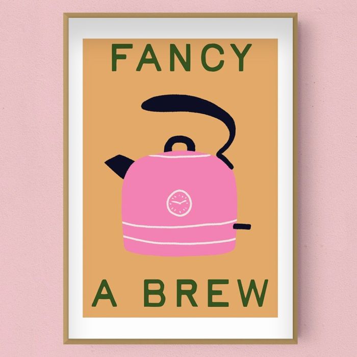 East End Prints Fancy a Brew Kettle A3 Print