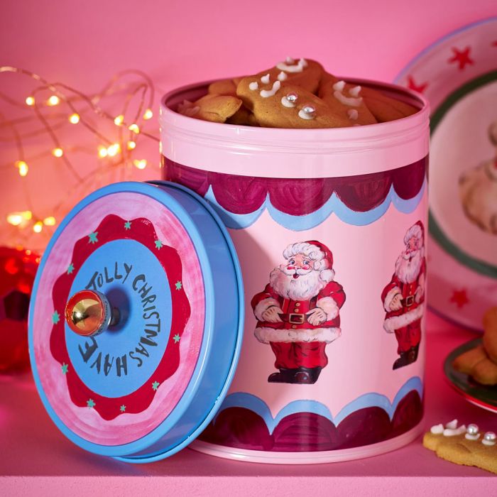Eleanor Bowmer Jolly Santa Biscuit Tin