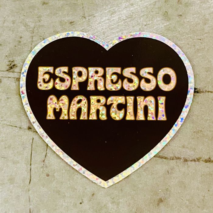 Silver Spider Sticker - Espresso Martini