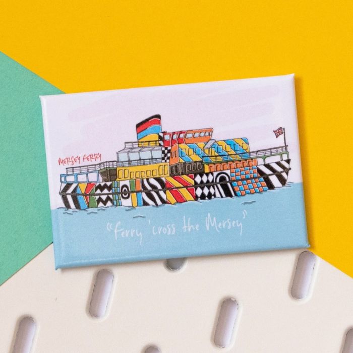 Moo & Snip Ferry Across The Mersey Fridge Magnet