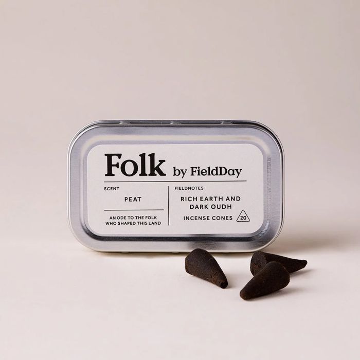 Folk by FieldDay Incense Cones - Peat