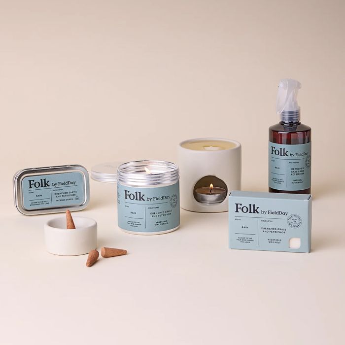 Folk by FieldDay Tin Candle - Rain