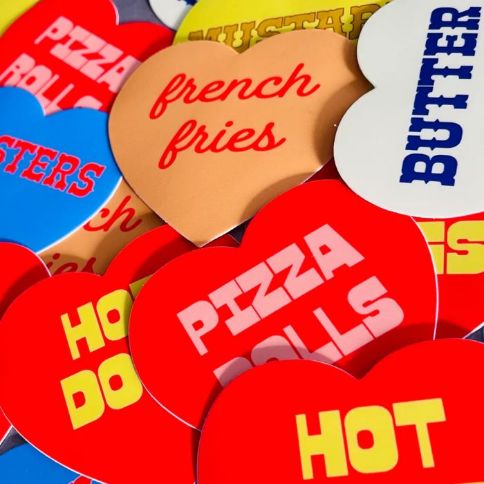 Silver Spider Sticker - French Fries