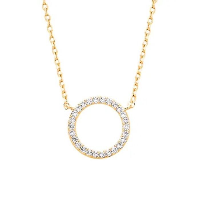 Estella Bartlett Circle CZ Necklace - Gold