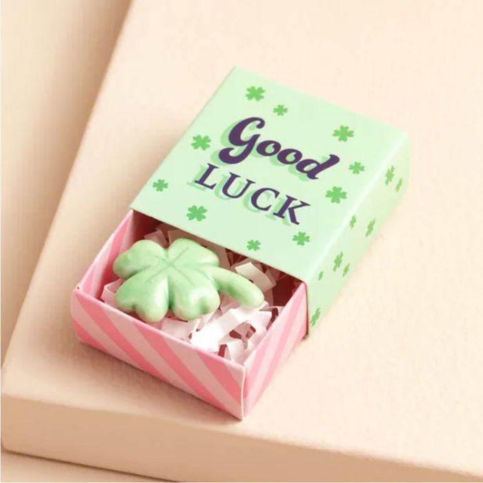 Lisa Angel Tiny Matchbox - Good Luck Clover 