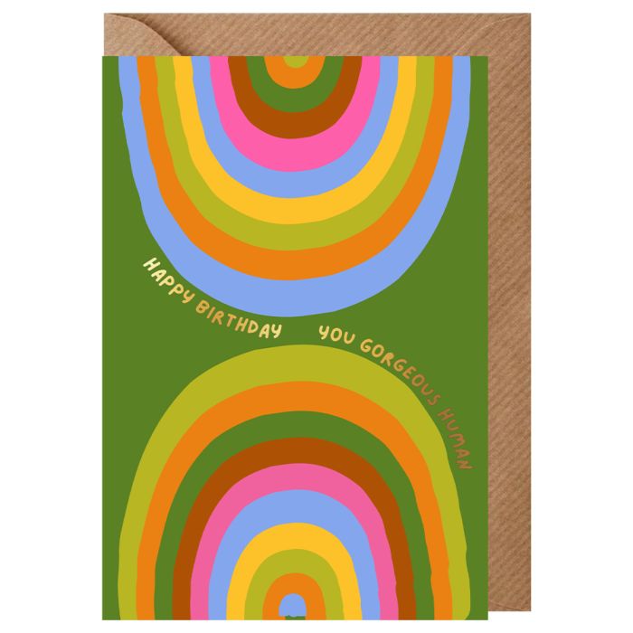 Gorgeous Human Rainbow Foil Card