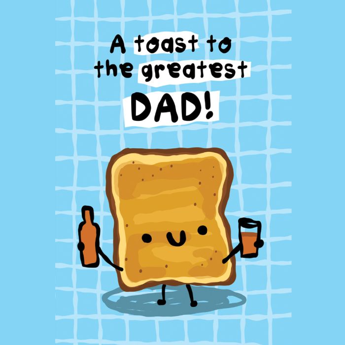 Toast Father's Day Card