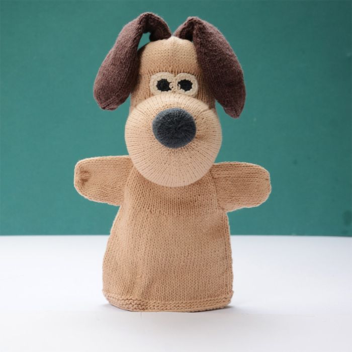 Buy the ChunkiChilli Gromit Knitted Hand Puppet | Aardman
