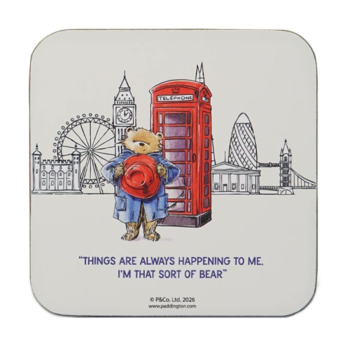 Half Moon Bay Paddington Bear Telephone Box Coaster