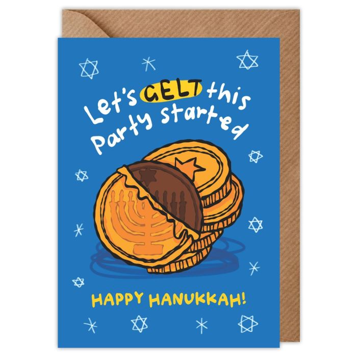 Gelt Hanukkah Card