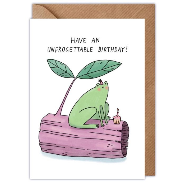 Have an Unfrogettable Birthday Card