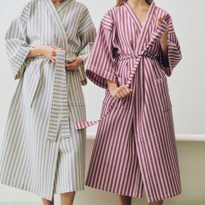 HAY Waffle Stripe Bathrobe