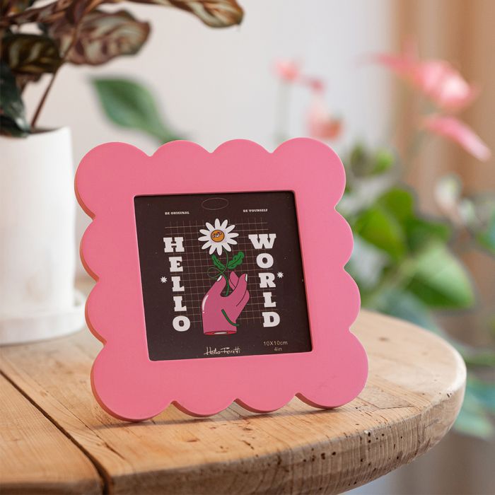 Helio Ferretti Petal Photo Frame 10x10cm - Pink