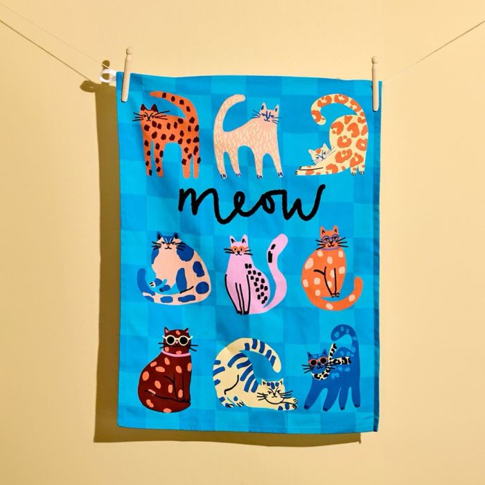 HiJinx Tea Towel - Meow Cats