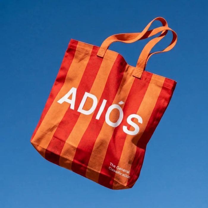 The General Classification Hola Tote Bag - Orange & Red Stripe