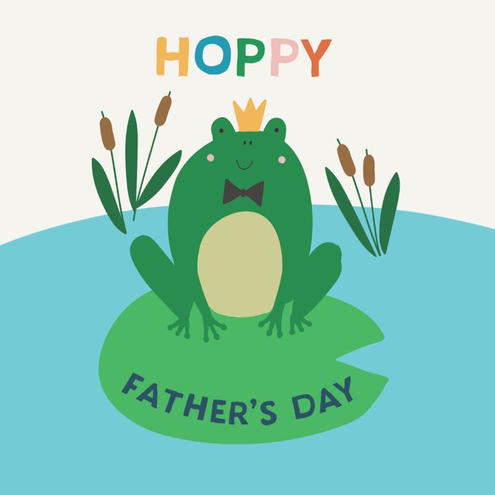 Frog Hoppy Father's Day Card