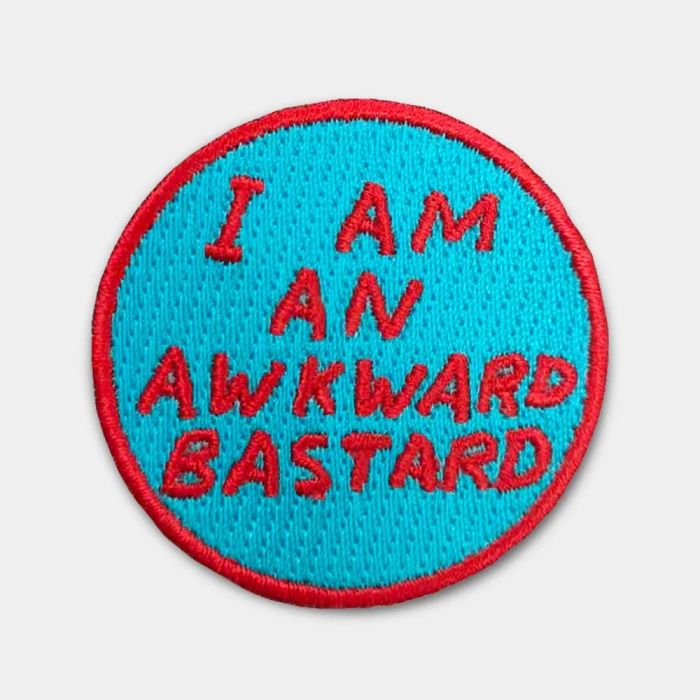 David Shrigley Awkward Bastard Embroidered Patch