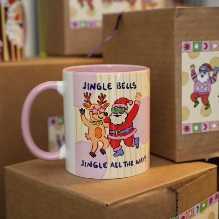Hello Melody Jingle Bells Christmas Mug