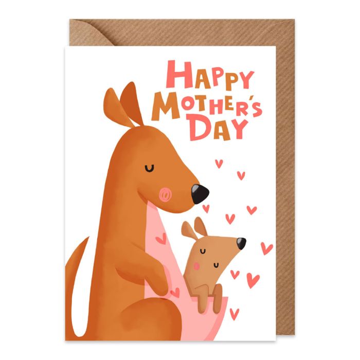 Kangaroo Mother's Day Card