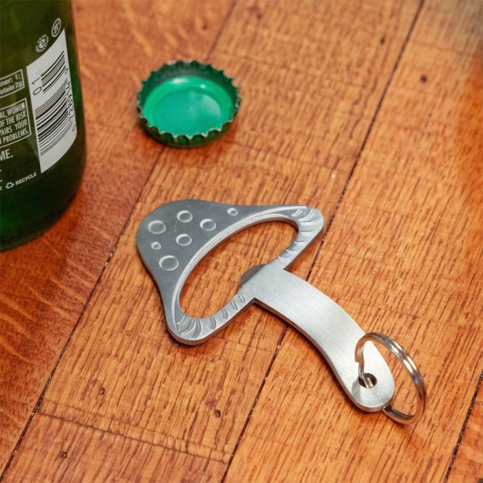 Kikkerland Mushroom Keychain Bottle Opener