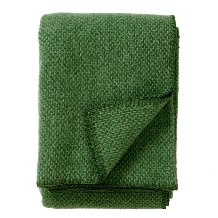 Klippan Domino Lambswool Throw, Green