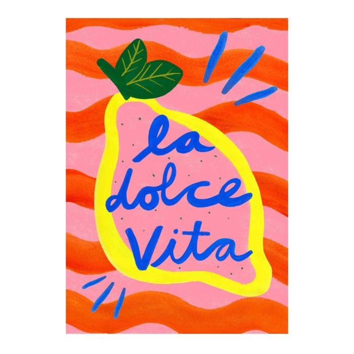 'La Dolce Vita' Lemon Print