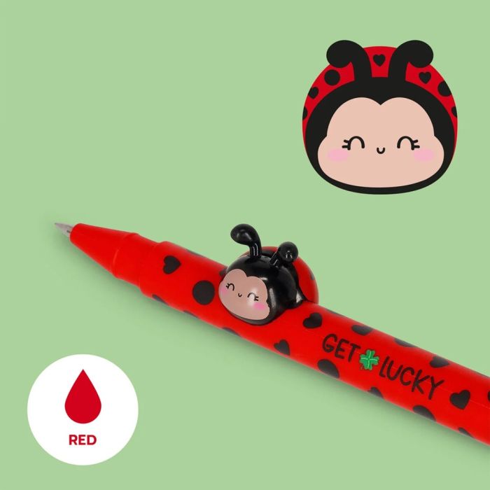 Legami Lovely Friends Gel Pen Ladybug (Red)