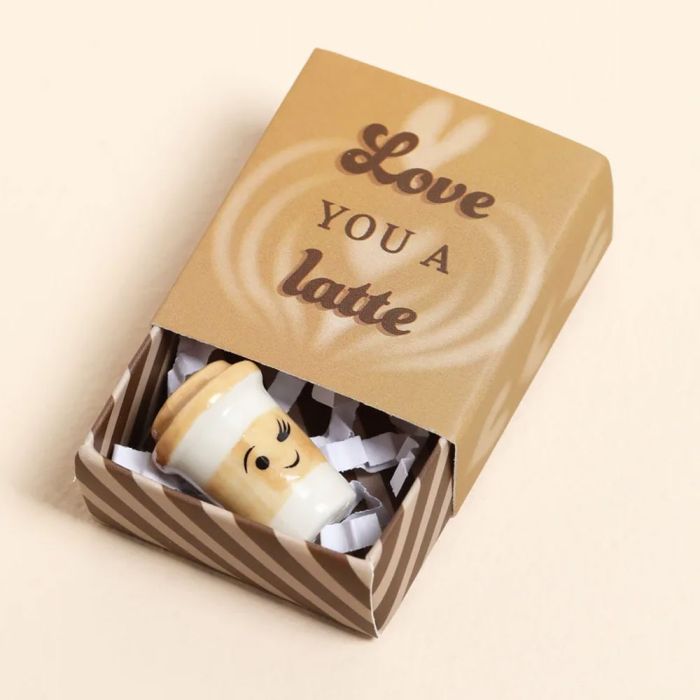 Lisa Angel Tiny Matchbox - 'Love You a Latte'