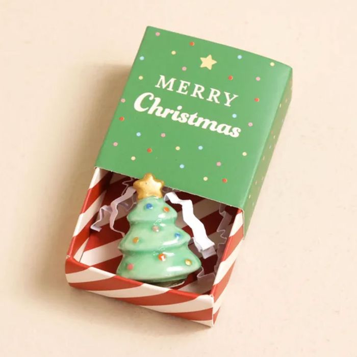 Lisa Angel Tiny Matchbox - Ceramic Christmas Tree