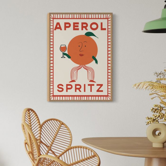 Little Egret Aperol Spritz A3 Print