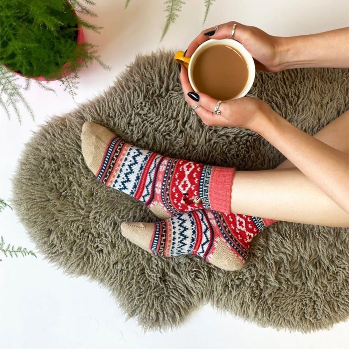 Moomin Little My Fair Isle Socks