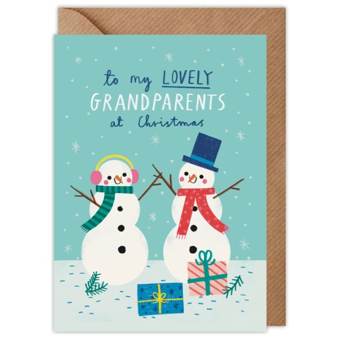 Lovely Grandparents Christmas Card