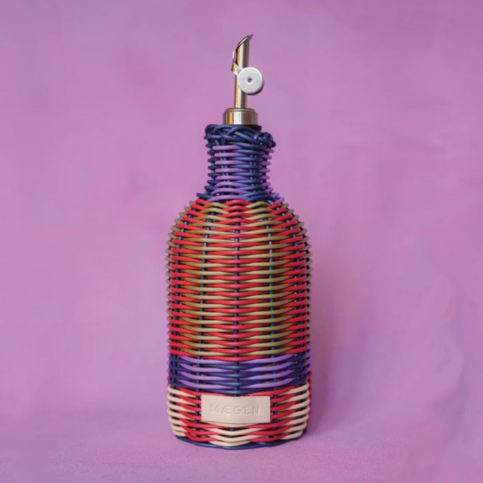 MAEGEN Woven Oil Pourer - Olive & Red