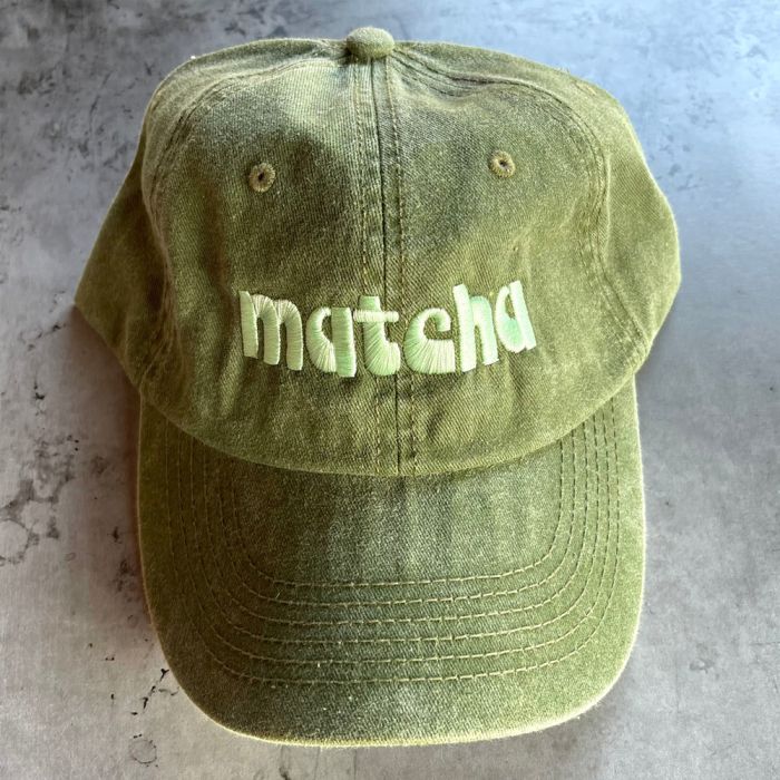 Silver Spider Dad Cap - Matcha
