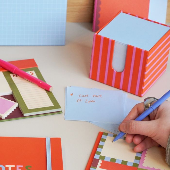 Pink Stripes Memo Block
