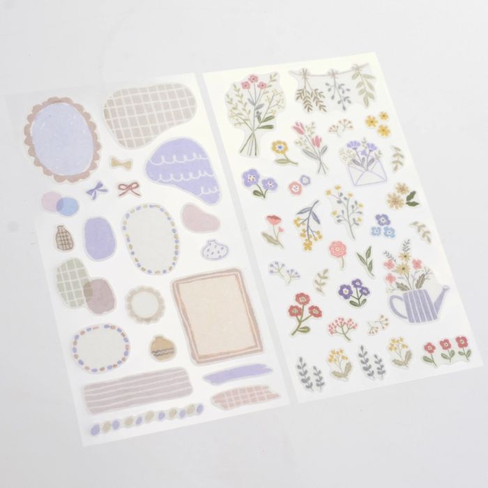 Midori 2 Sticker Sheets 2639 Flowers
