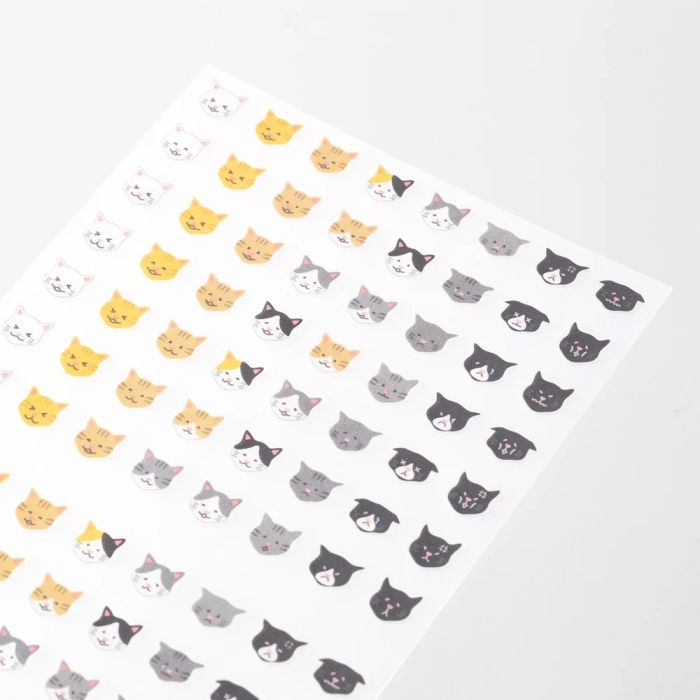 Midori Sticker Sheet 2541 Schedule Cat