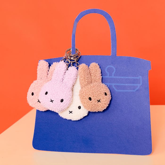 Bon Ton Toys x Miffy Head Keyring - Pink
