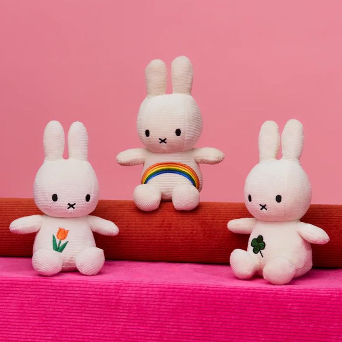 Bon Ton Toys X Miffy Corduroy Soft Toy - Clover White