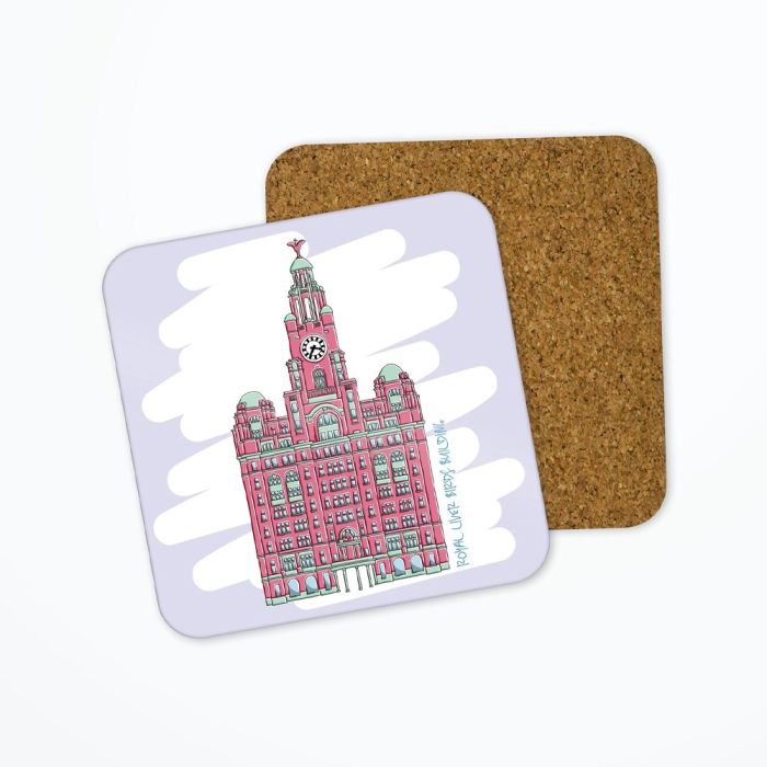 Moo & Snip Liver Building Coaster