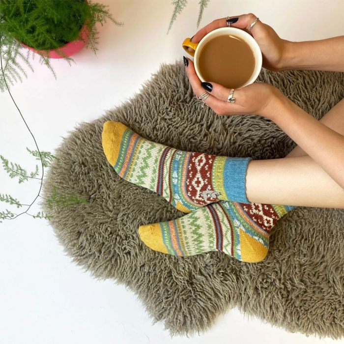 Moomin Fair Isle Socks