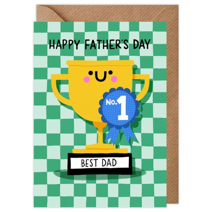 Best Dad Trophy Father's Day Card
