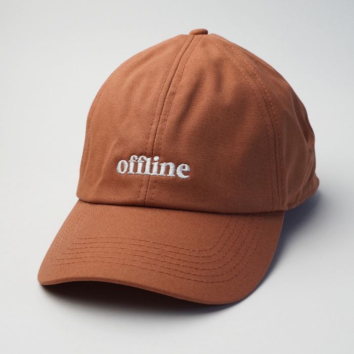 Offline Slogan Cap Terracotta