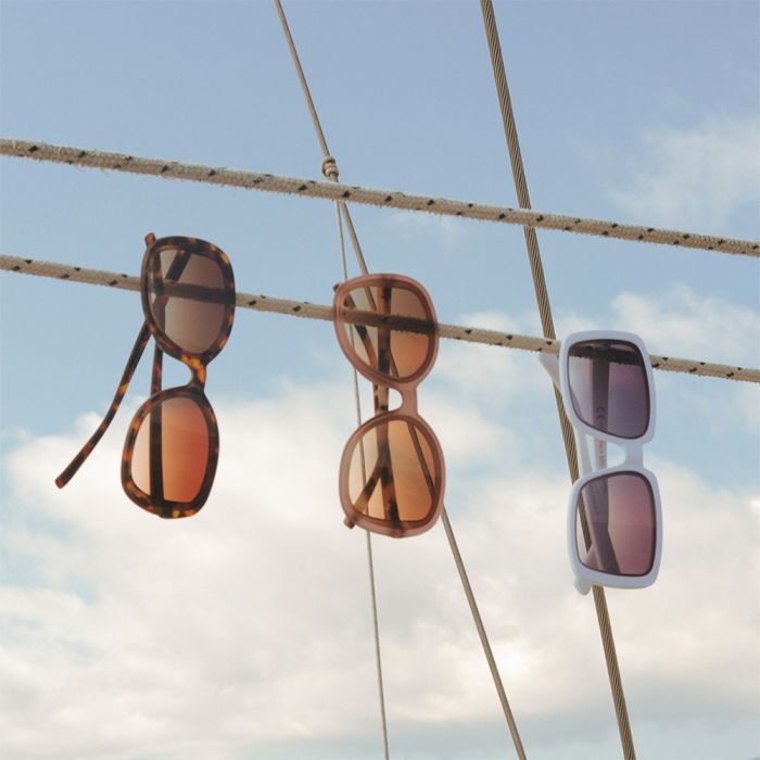 OKKIA Anna Sunglasses - Pink Light Havana (Brown Lens)