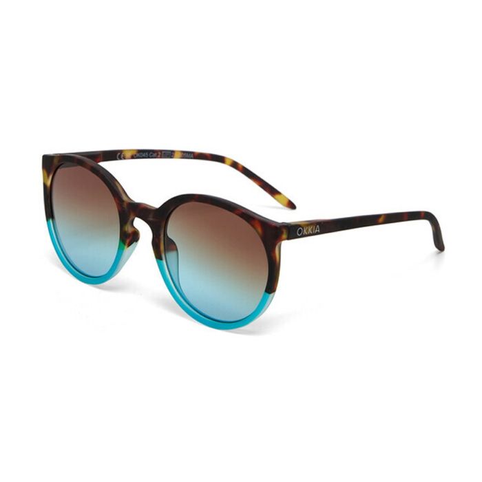 OKKIA Berlino Sunglasses - Bright Blue Havana