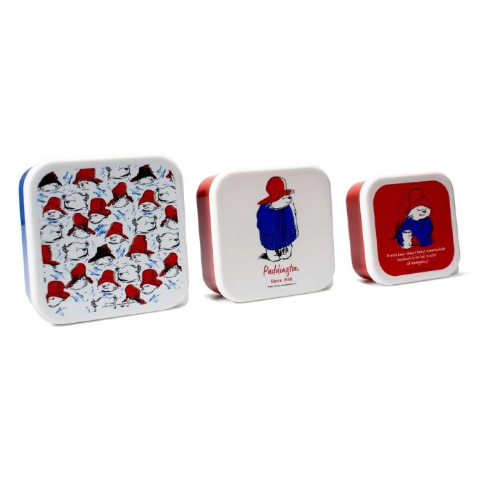 Half Moon Bay Paddington Bear Set of 3 Snack Boxes