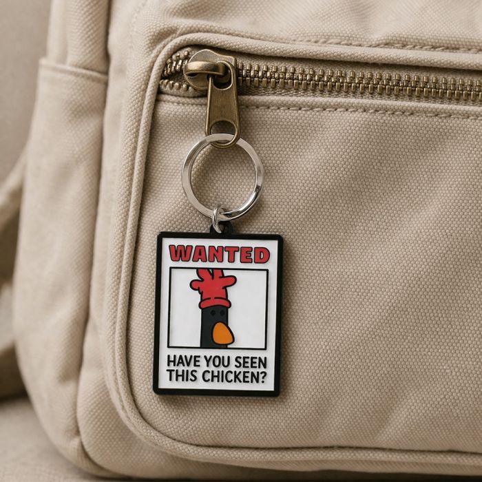 Pawprint Family Aardman Feathers McGraw Poster Keyring
