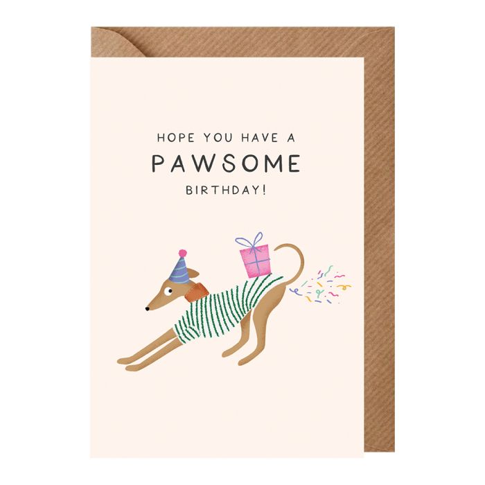 Pawsome Birthday Card